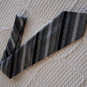 Vintage Yves Francois Gray Striped Tie